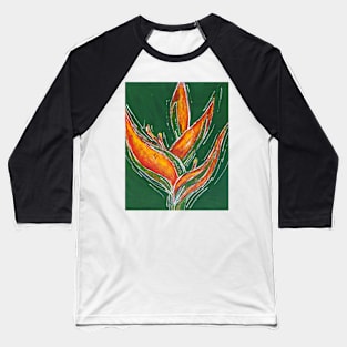 Golden Torch Heliconia Baseball T-Shirt